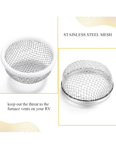 Cubierta de Ventilación de Insectos Frienda 2 Piezas 7.11 cm