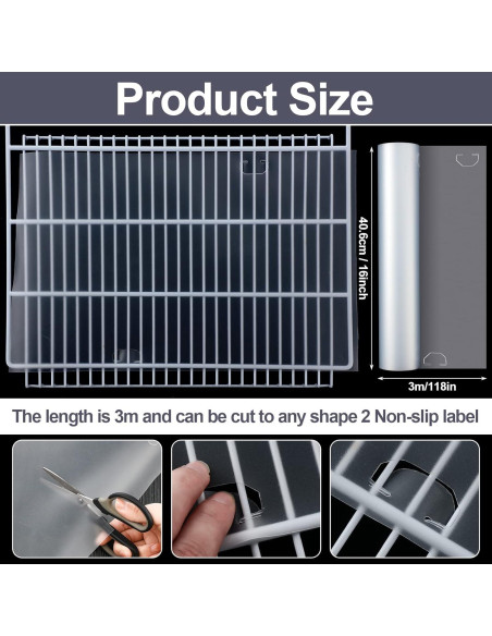 Cubierta para Estantes de Alambre Kathfly 10 Pies 40.6 cm