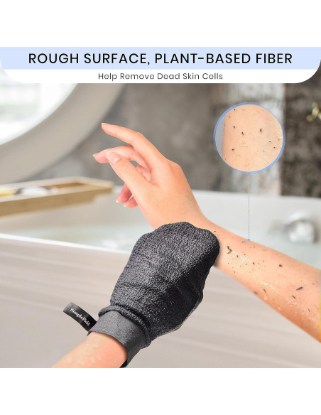 Guantes Exfoliantes Coreanos Kessa 2 Piezas 100% Viscosa