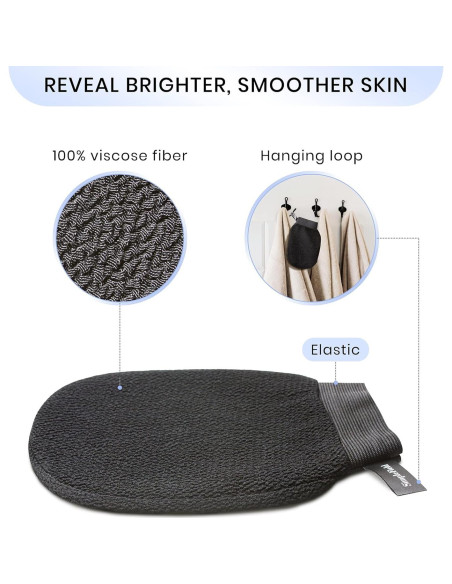 Guantes Exfoliantes Coreanos Kessa 2 Piezas 100% Viscosa