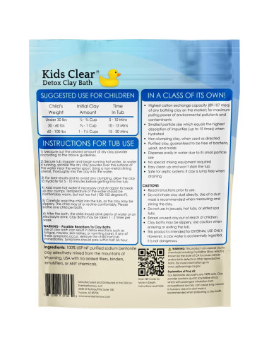 Baño Detox Kids Clear Evenbetternow 1,13 kg Pura Bentonita