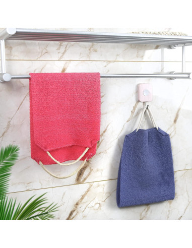 Exfoliante para Espalda Evridwear con Mangos - 2 Piezas Azul