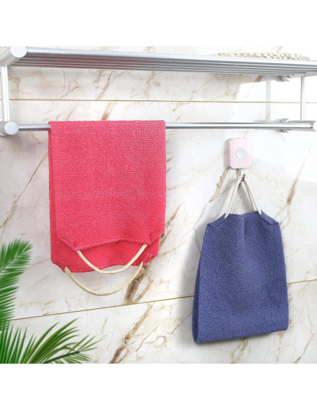 Exfoliante para Espalda Evridwear con Mangos - 2 Piezas Azul