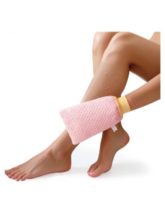 Guante Exfoliante Corporal Shanxi Rosa 3D Viscosa Vegana