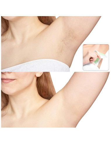 400 Tiras de Cera No Tejidas Maitys para Depilación Facial y Corporal