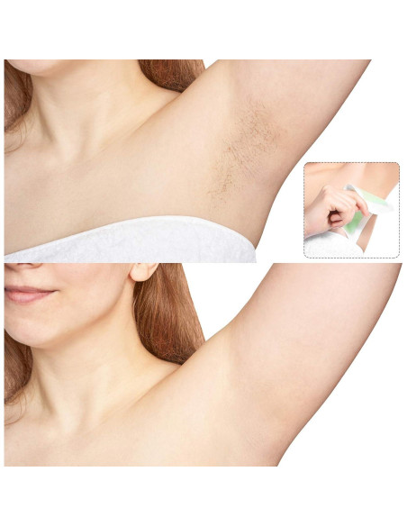 400 Tiras de Cera No Tejidas Maitys para Depilación Facial y Corporal