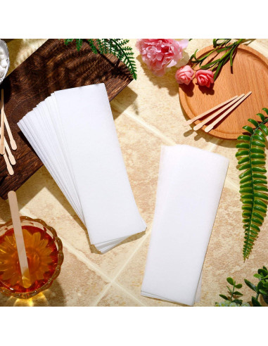 400 Tiras de Cera No Tejidas Maitys para Depilación Facial y Corporal