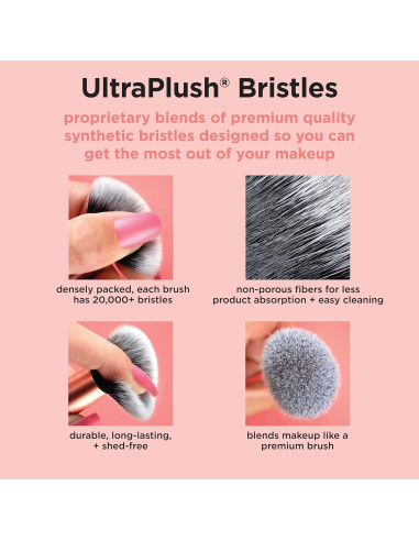 Brocha de Maquillaje en Polvo Real Techniques 20cm Vegana