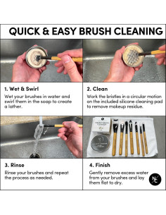 Jabón Limpiador de Brochas de Maquillaje Narrative 69.57 g 2