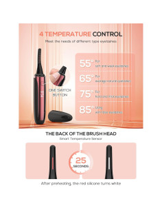 Rizador de Pestañas Eléctrico SMILING SHARK EB-01 4 Temperaturas 2