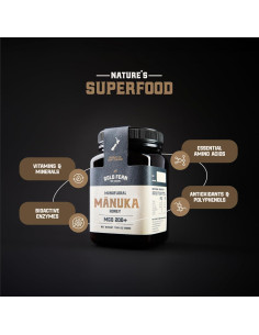 Miel de Manuka Cruda MGO 200+ 520 ml Helecho Dorado 2
