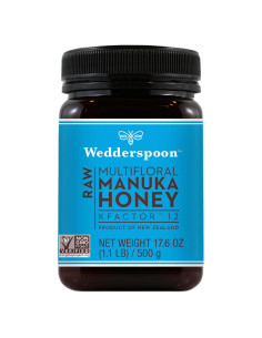 Miel Manuka Cruda Wedderspoon KFactor 12 499g No Pasteurizada