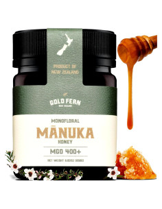 Miel de Manuka Grado Médico Miel de Helecho Dorado 250g MGO 400+