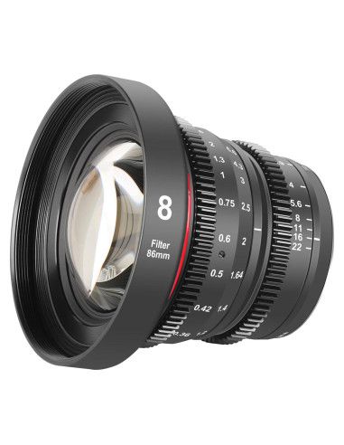 Lente de Cine MEKE 8mm T2.9 Manual para Micro 4/3