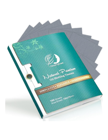 Papel Absorbente de Aceite Facial PleasingCare 100 Hojas