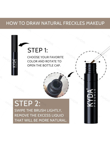 Bolígrafo de Maquillaje de Pecas KYDA - 2 Colores Naturales