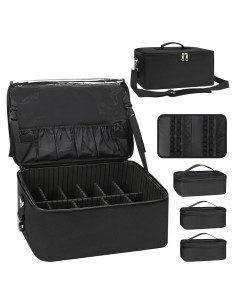 Bolsa de Maquillaje Relavel Grande con Divisores Ajustables