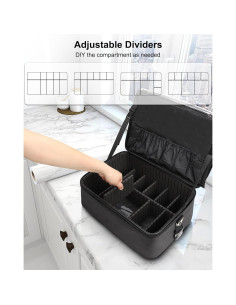 Bolsa de Maquillaje Relavel Grande con Divisores Ajustables 2