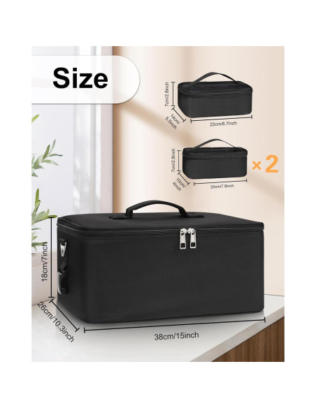 Bolsa de Maquillaje Relavel Grande con Divisores Ajustables