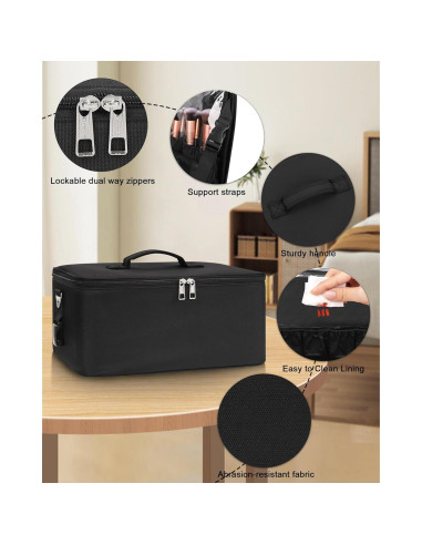 Bolsa de Maquillaje Relavel Grande con Divisores Ajustables