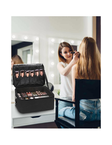 Bolsa de Maquillaje Relavel Grande con Divisores Ajustables