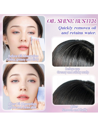 Papel Absorbente de Aceite BOROLA 200 Hojas Púrpura