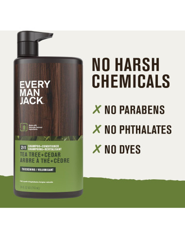 Champú y Acondicionador 2 en 1 Every Man Jack 710ml