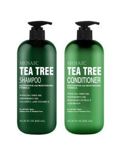 Juego de Champú y Acondicionador Mosaic 600ml Aceite de Árbol de Té