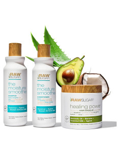 Paquete de Champú, Acondicionador y Mascarilla Azúcar Crudo