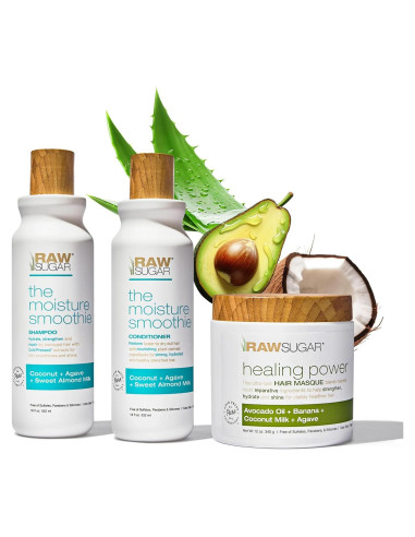 Paquete de Champú, Acondicionador y Mascarilla Azúcar Crudo