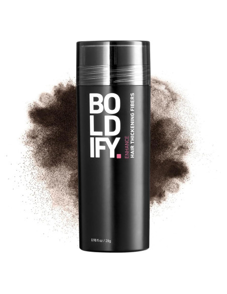 Fibras para Cabello Boldify 28g - Marrón Oscuro - Relleno Instantáneo