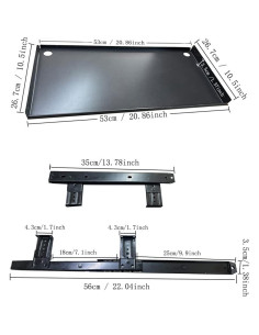 Bandeja deslizante para teclado FUZADEL 53x26.7 cm acero 2