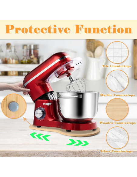 Deslizador de Mezclador de Bambú GIASSVIO 6.5 QT