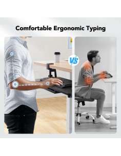 Bandeja para Teclado Bajo Escritorio HUANUO 76.60 cm con Cajón 2