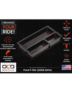 Bandeja organizadora Vehicle OCD para Ford F150 2009-2014 2