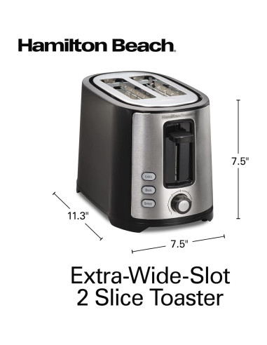 Tostadora Hamilton Beach 2 Rebanadas Extra Ancha 750W