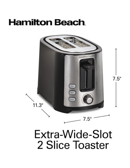 Tostadora Hamilton Beach 2 Rebanadas Extra Ancha 750W