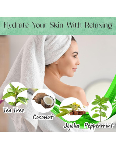 Gel de Ducha Natural Mosaic 600ml Árbol de Té y Menta - 2 Unidades