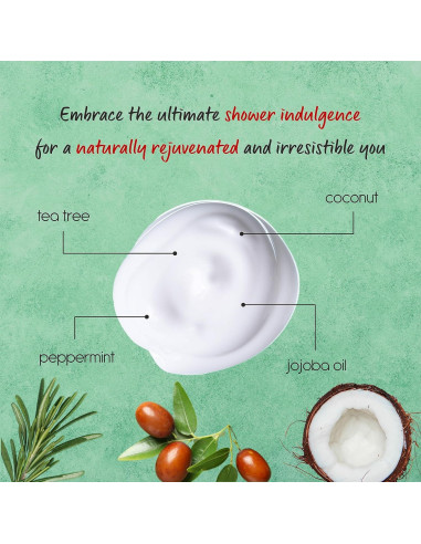 Gel de Ducha Natural Mosaic 600ml Árbol de Té y Menta - 2 Unidades