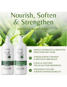 Champú y Acondicionador de Árbol de Té Edenika 473 ml 2