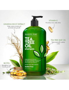 Champú hidratante Majestic Pure árbol de té 473 ml 2