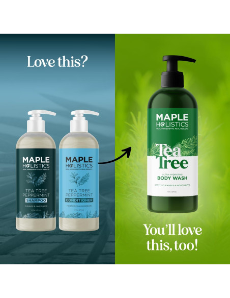 Set Champú y Acondicionador Maple Holistics 473 ml Menta Set Champú y Acondicionador Maple Holistics 473 ml Menta