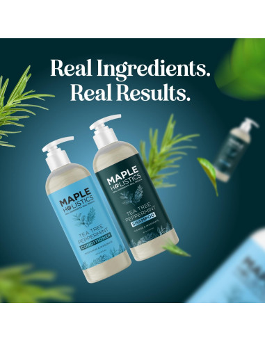 Set Champú y Acondicionador Maple Holistics 473 ml Menta