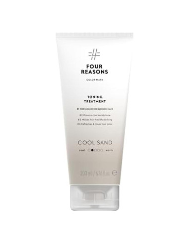 Mascarilla de Color Four Reasons Rubio Arena Frío 200 ml