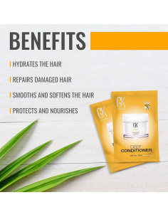 Mascarilla Acondicionadora Profunda GK HAIR 20ml Paquete de 2 2