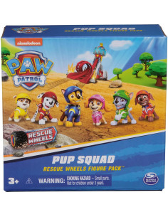 Set de Figuras de Acción Paw Patrol Ruedas de Rescate 6 Piezas 2