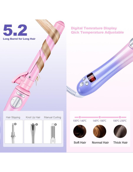 Plancha de Rizar Automática GLIGAM 1 Pulgada Cerámica 230C