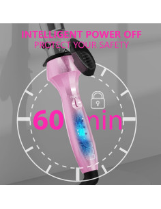 Plancha de Rizar DAN Technology 1" Titanio Doble Voltaje Rosa 2