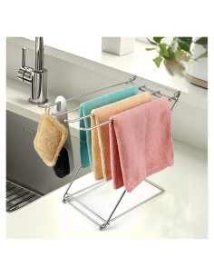 Soporte para Toallas de Cocina Seropy Acero Inoxidable 4 Brazos