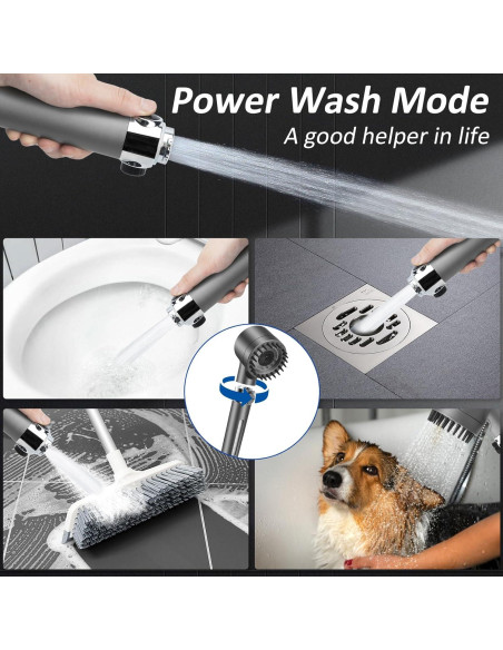 Cabeza de Ducha Alta Presión Luxsego FSH-AM001 Gris 3 Modos Cabeza de Ducha Alta Presión Luxsego FSH-AM001 Gris 3 Modos